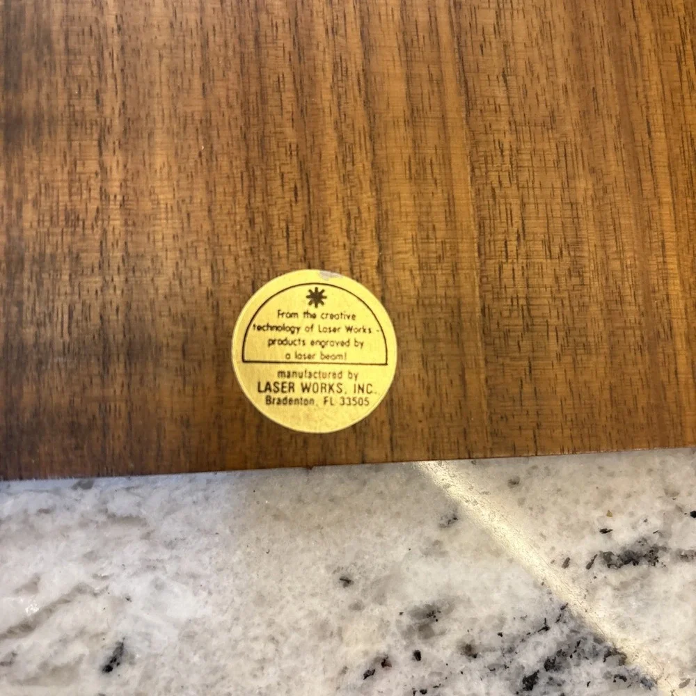 VTG Wooden Address Book 1928‎ Packard laser Engraved Laser Works Bradenton FL